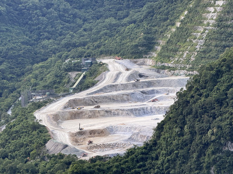 亞洲水泥花蓮廠礦區開採現況