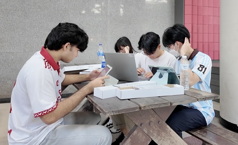 泰國大學生校園討論大選