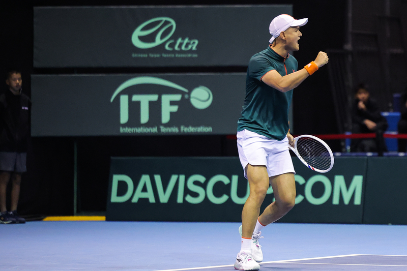 台維斯盃世界一級升降賽　吳東霖大吼激勵