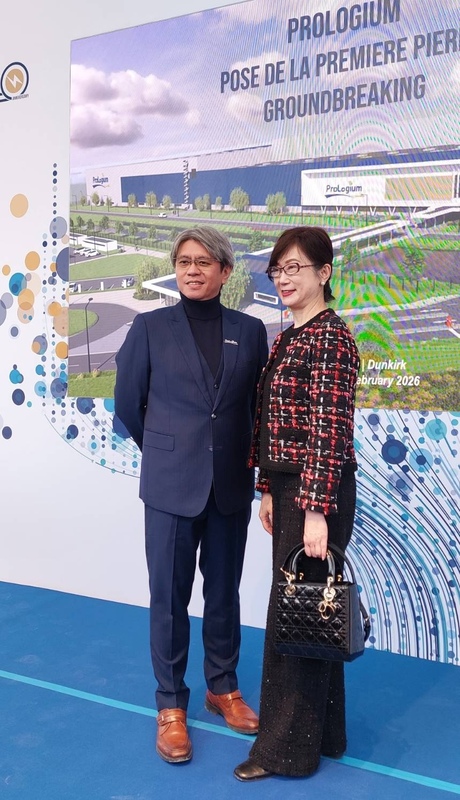 輝能超級工廠動土　駐法代表郝培芝見證