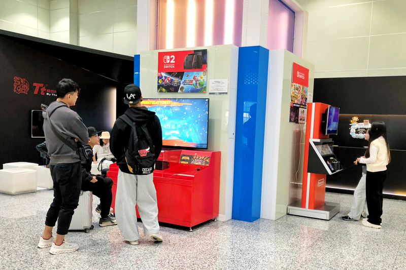 桃機電競區Switch提供試玩