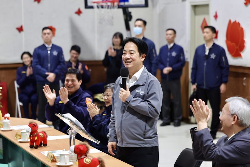 賴總統春節慰勉北市中正一分局員警（3）