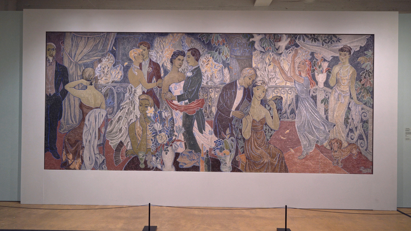 芬蘭藝術家朵貝．楊笙濕壁畫作品「鄉間盛宴」