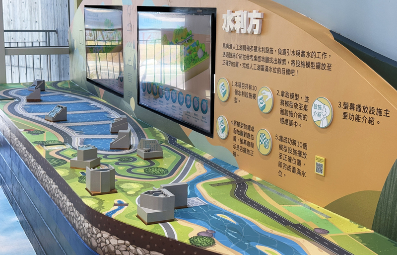 鳥嘴潭人工湖水資源教育館　設互動裝置