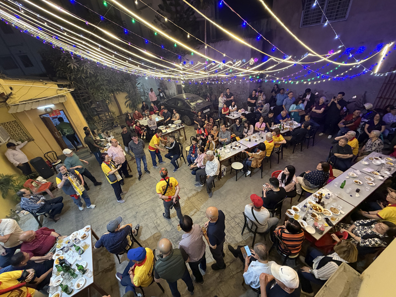 印度華人慶新年　加爾各答辦桌宴請親友