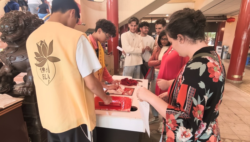 南非南華寺新春活動  拓印體驗文化