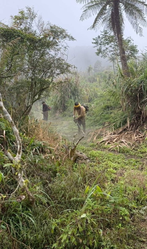 太魯閣千里眼山步道震後　部落族人協助修復