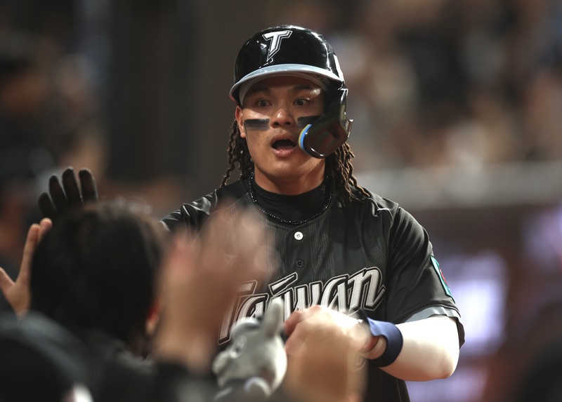 台日棒球交流賽　張育成跑回WBC台灣隊第一分