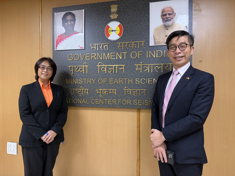 立委訪印度國家地震中心　見證台灣印度合作成果