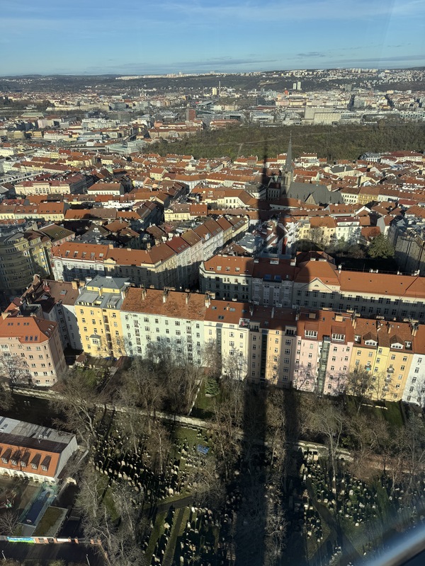茲科夫電視塔眺望布拉格市景